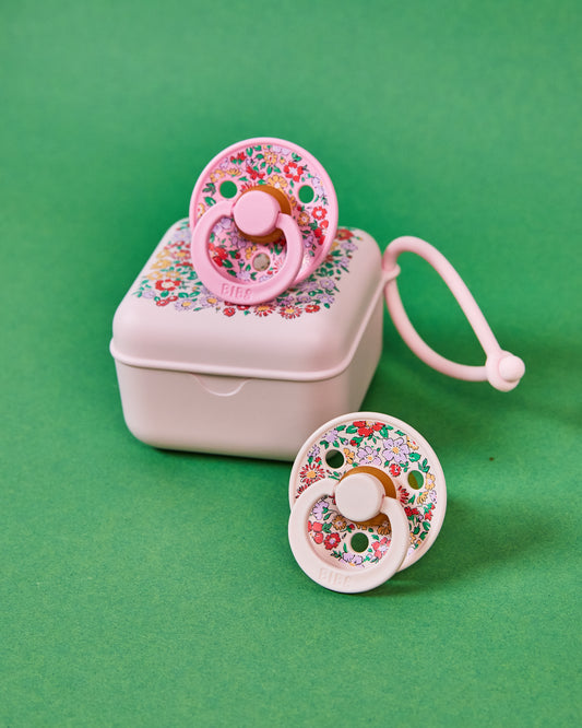 BIBS x Liberty Pacifier Box Oscar Meadow Blossom
