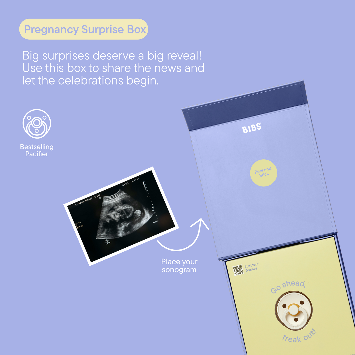 BIBS Gift Set Baby on the Way Latex Size 1 Ivory