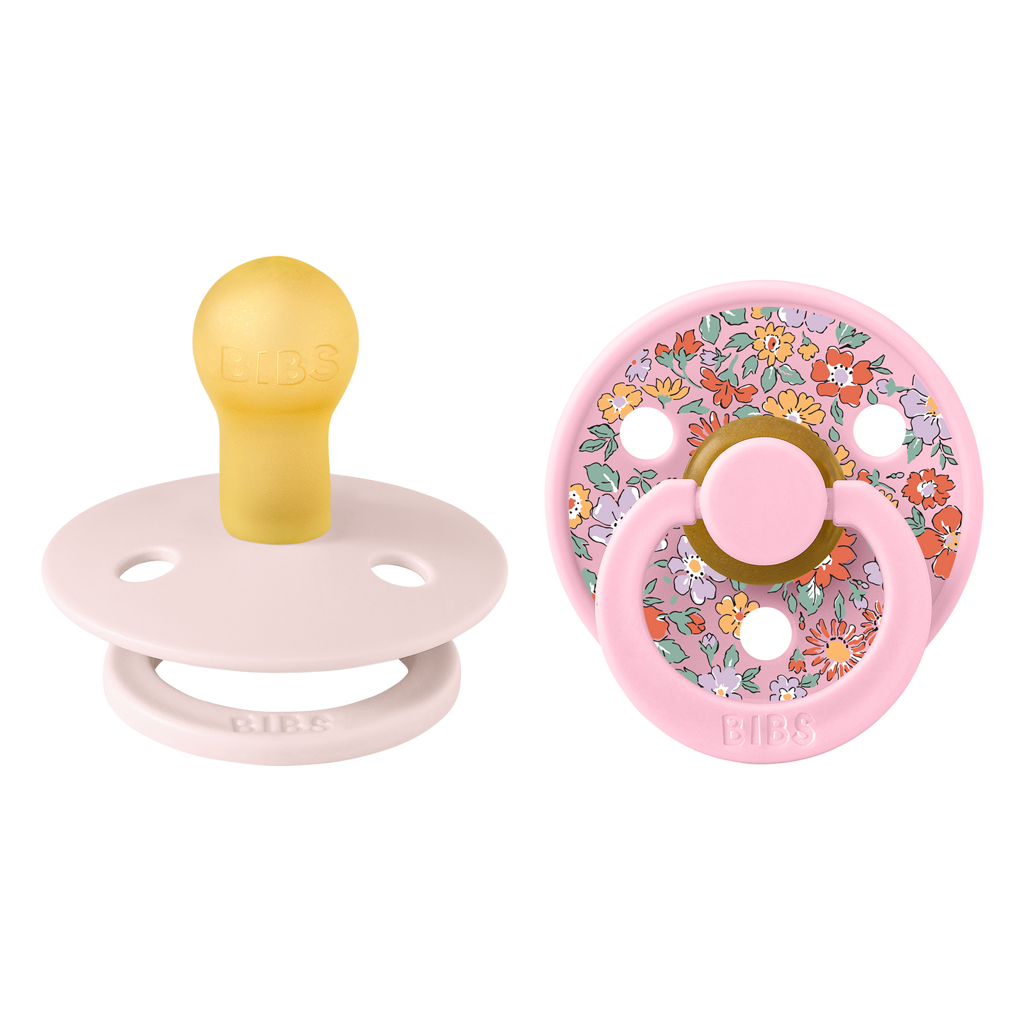 BIBS x Liberty Pacifier Colour 2 pack Oscar Meadow Latex Size 1 Petal Mix