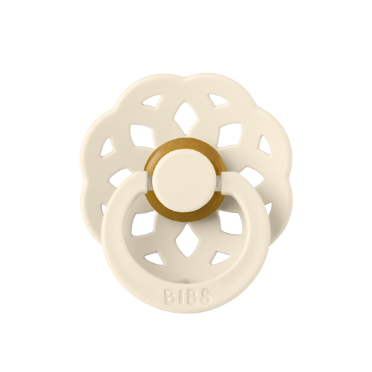 لهاية بيبس بوهيم دائرية من اللاتكس، مقاس 1، لون عاجي - عبوة تدفق