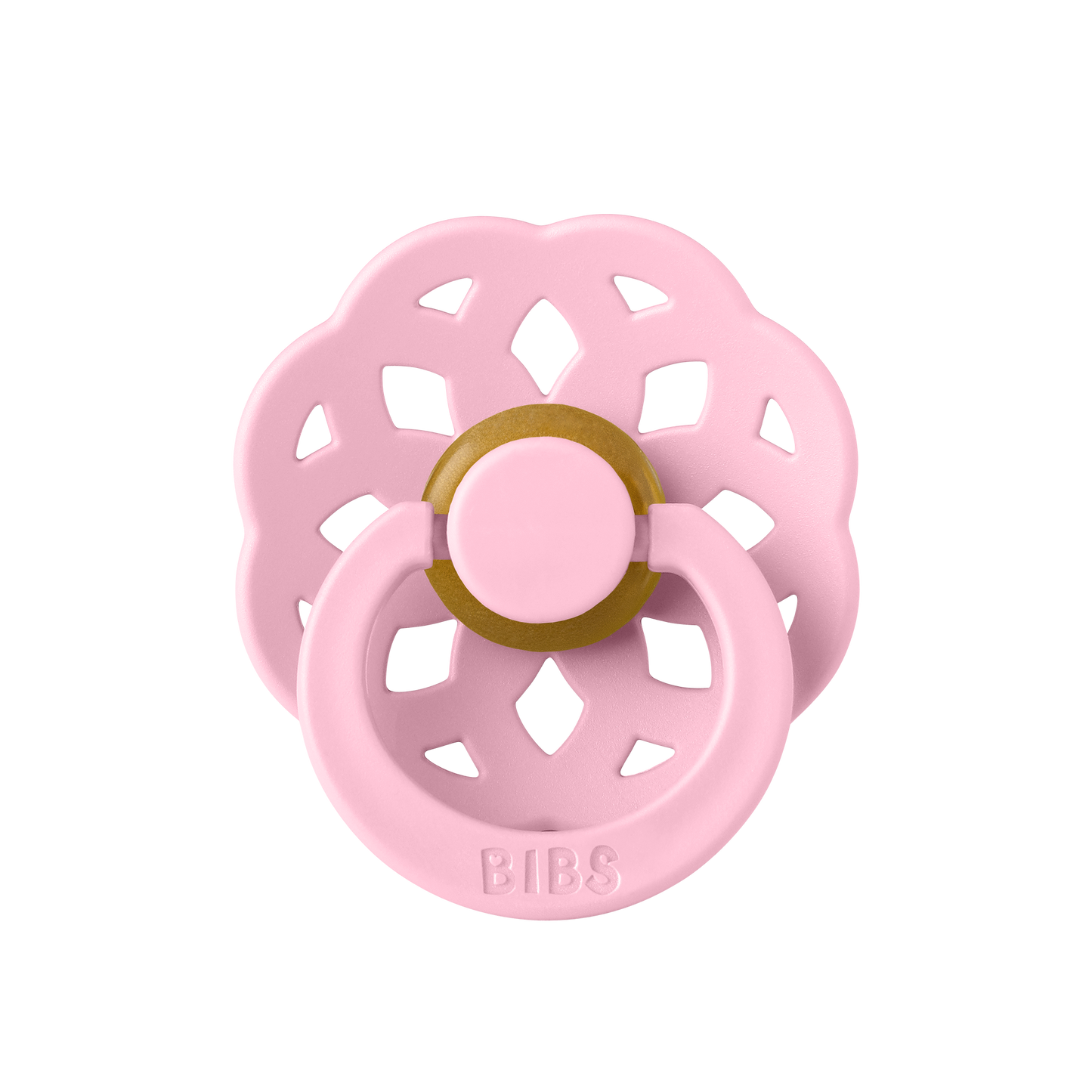 BIBS Pacifier Boheme Latex Size 1 Baby Pink-Flow Pack