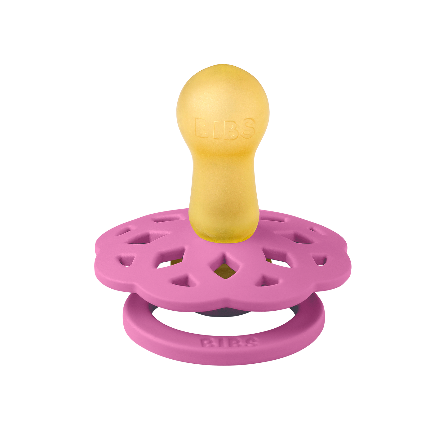 BIBS Pacifier Boheme Latex Size 2 Bubblegum-Flow Pack