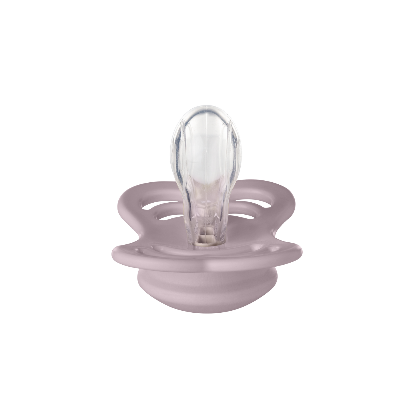 BIBS Pacifier Supreme Symmetrical Silicone Size 1 Dusky Lilac-Flow Pack