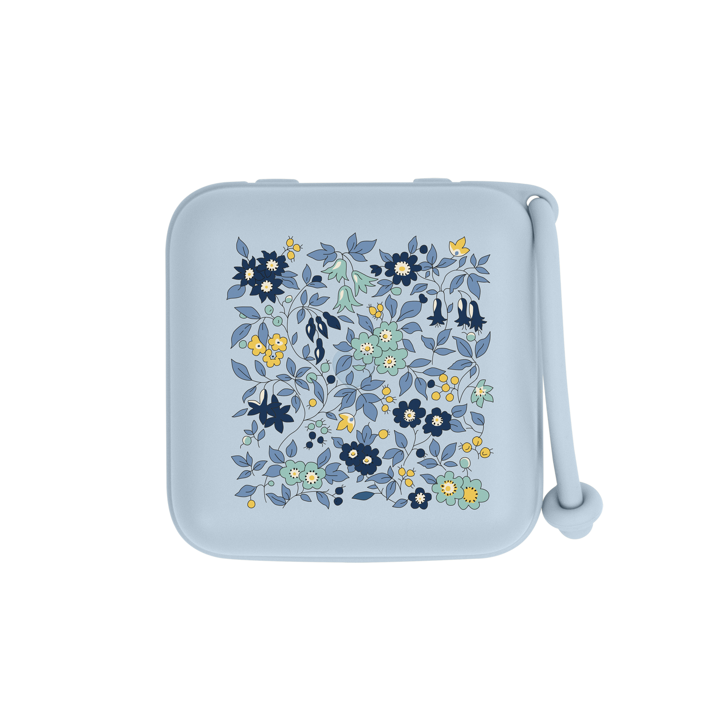 علبة لهاية BIBS x Liberty بلون البابونج، لون أزرق فاتح للأطفال
