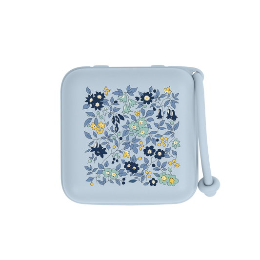 علبة لهاية BIBS x Liberty بلون البابونج، لون أزرق فاتح للأطفال