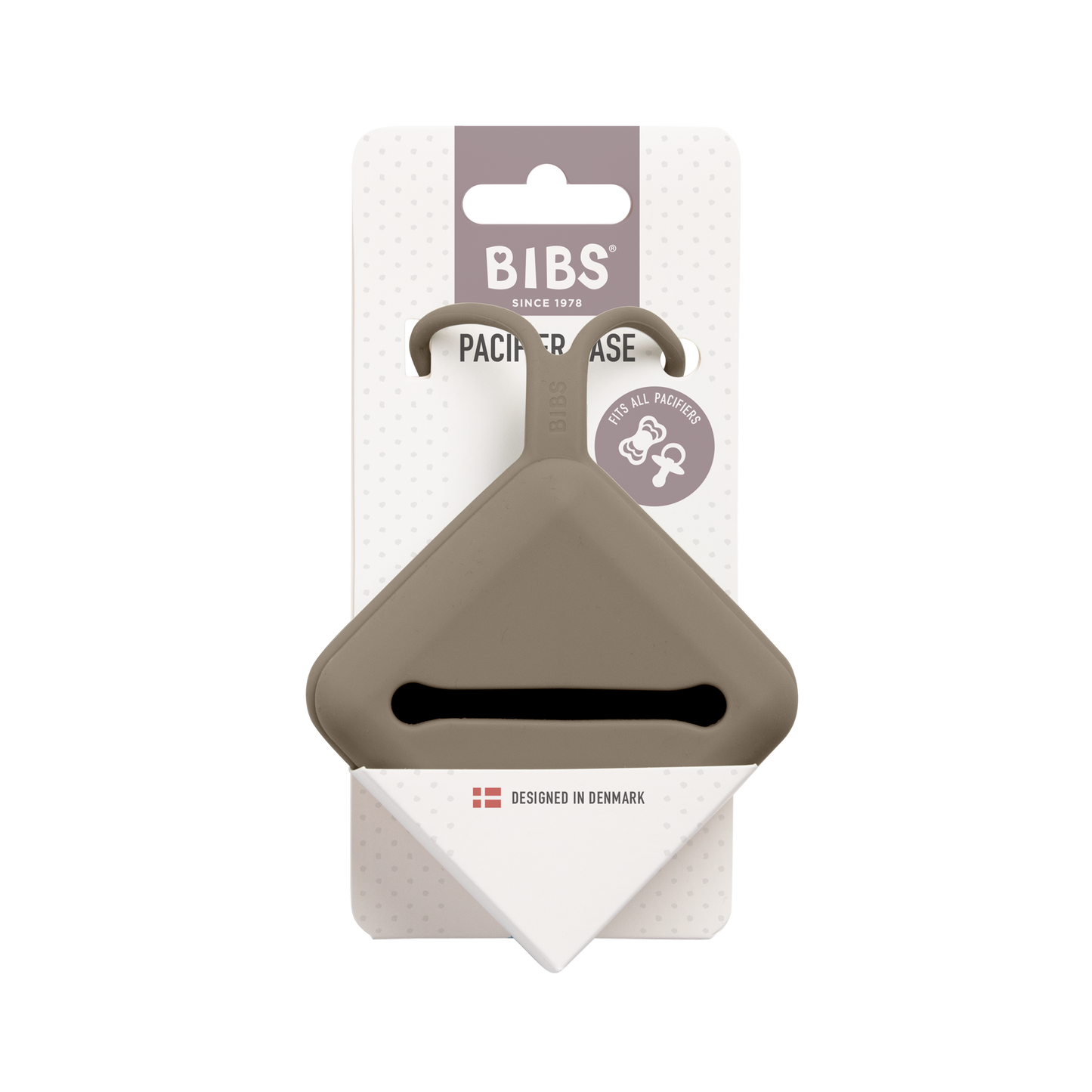 علبة لهاية BIBS بلون خشب البلوط الداكن