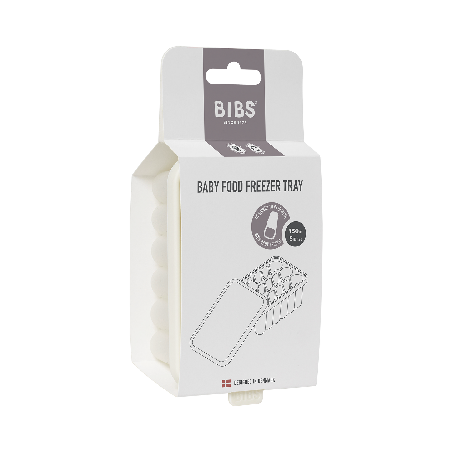 BIBS Baby Food Freezer Tray Ivory