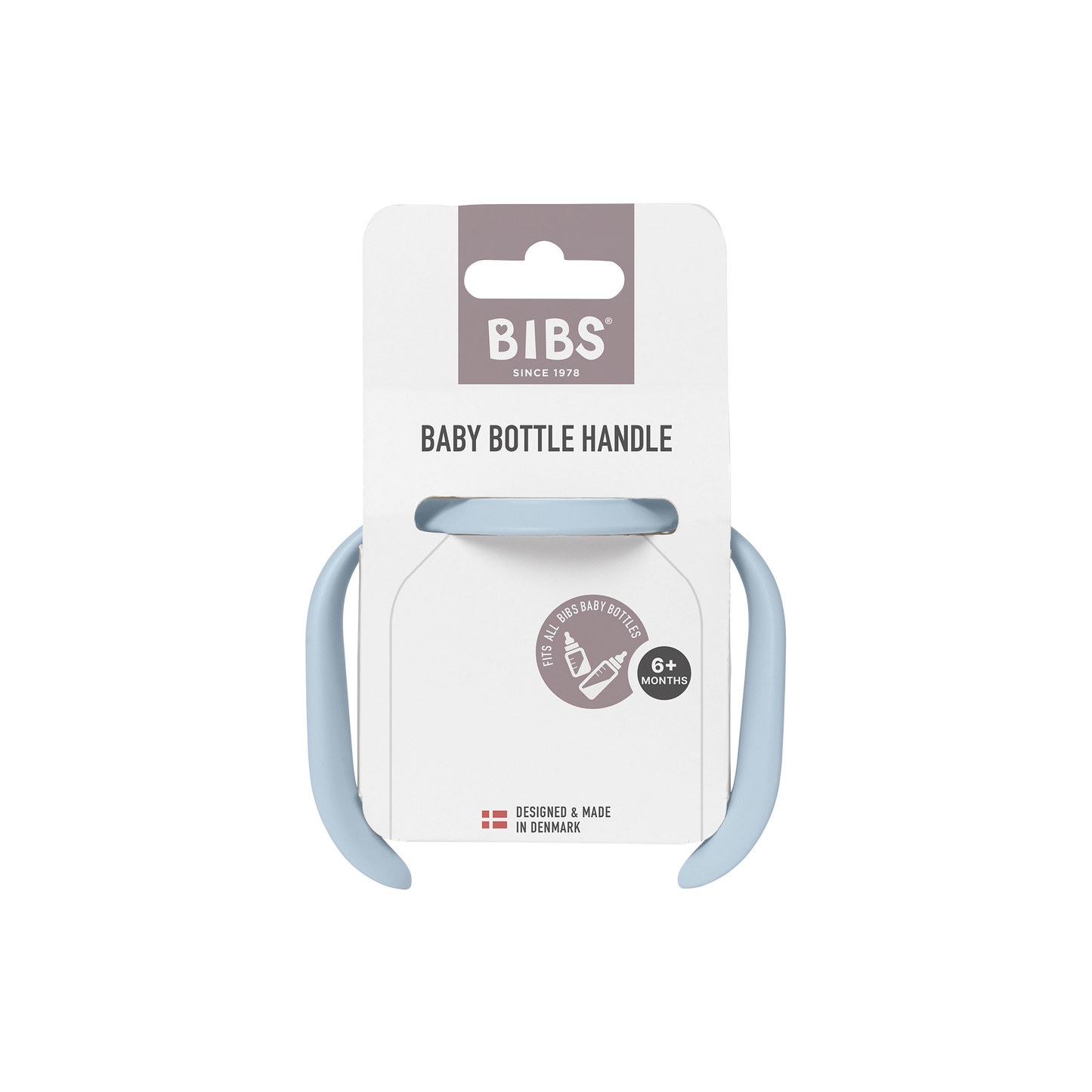 BIBS Baby Bottle Handle Baby Blue