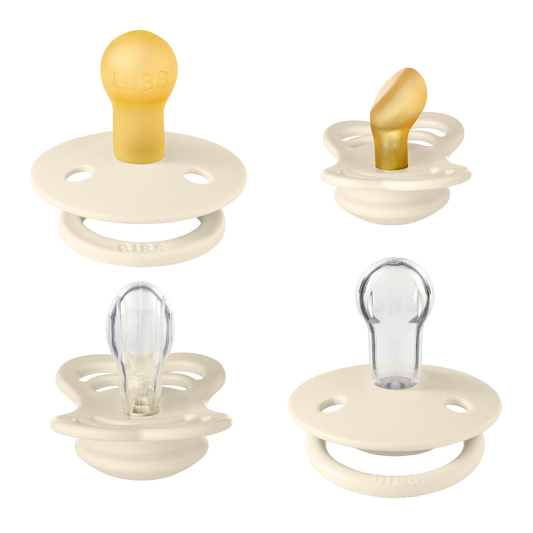 BIBS Pacifiers Try-it collection Size 1 Ivory