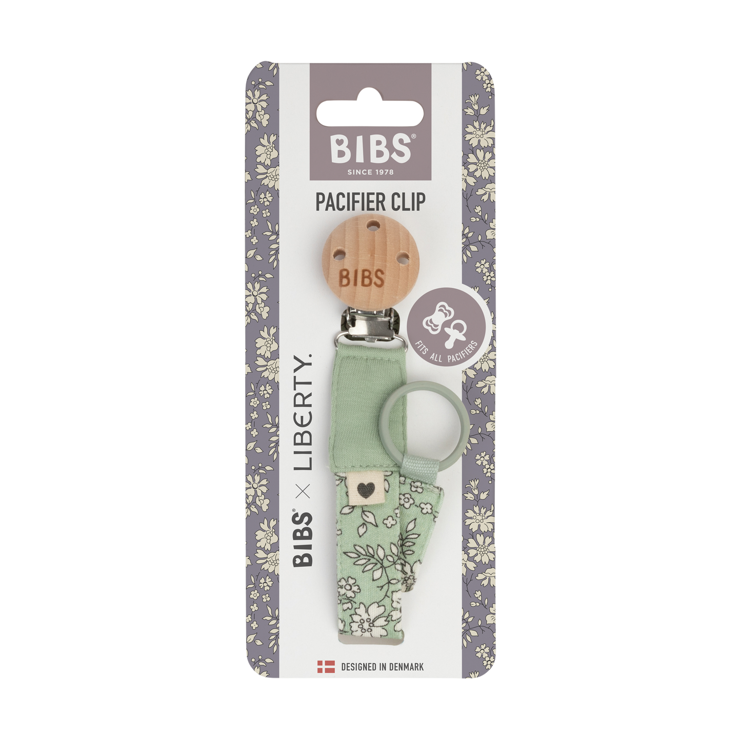 مشبك لهاية BIBS x Liberty Capel Sage