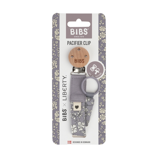 مشبك لهاية BIBS x Liberty Capel Fossil Grey
