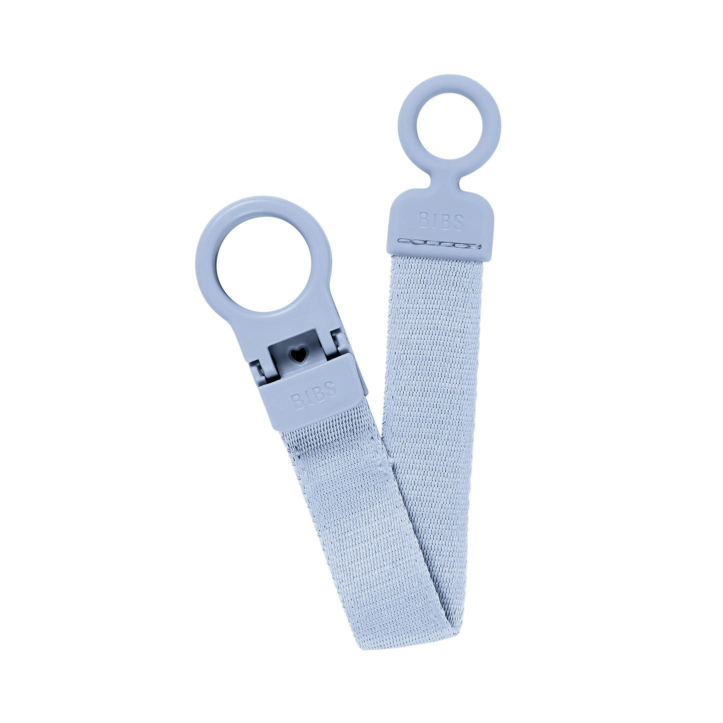 BIBS Pacifier Clip Loop Dusty Blue