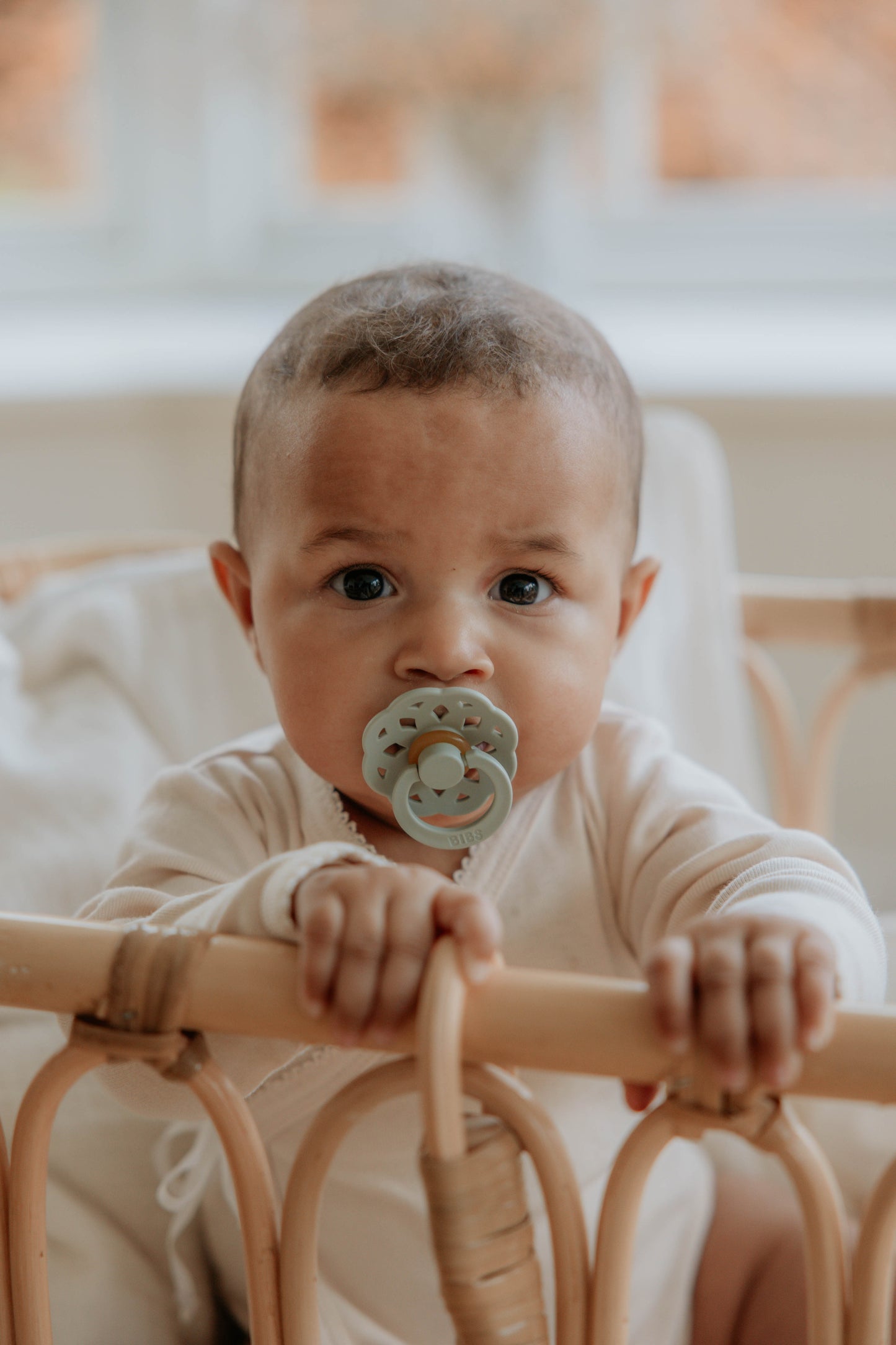 BIBS Pacifier Boheme 2 PACK Latex Size 2 Ivory/sage
