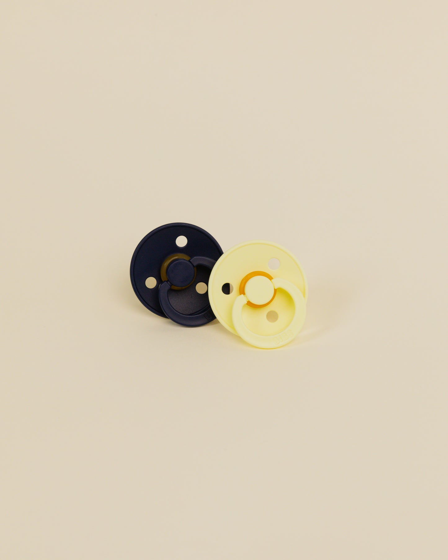 BIBS Pacifier Colour Round 2 PACK Latex Size 1 Luna/Deep space