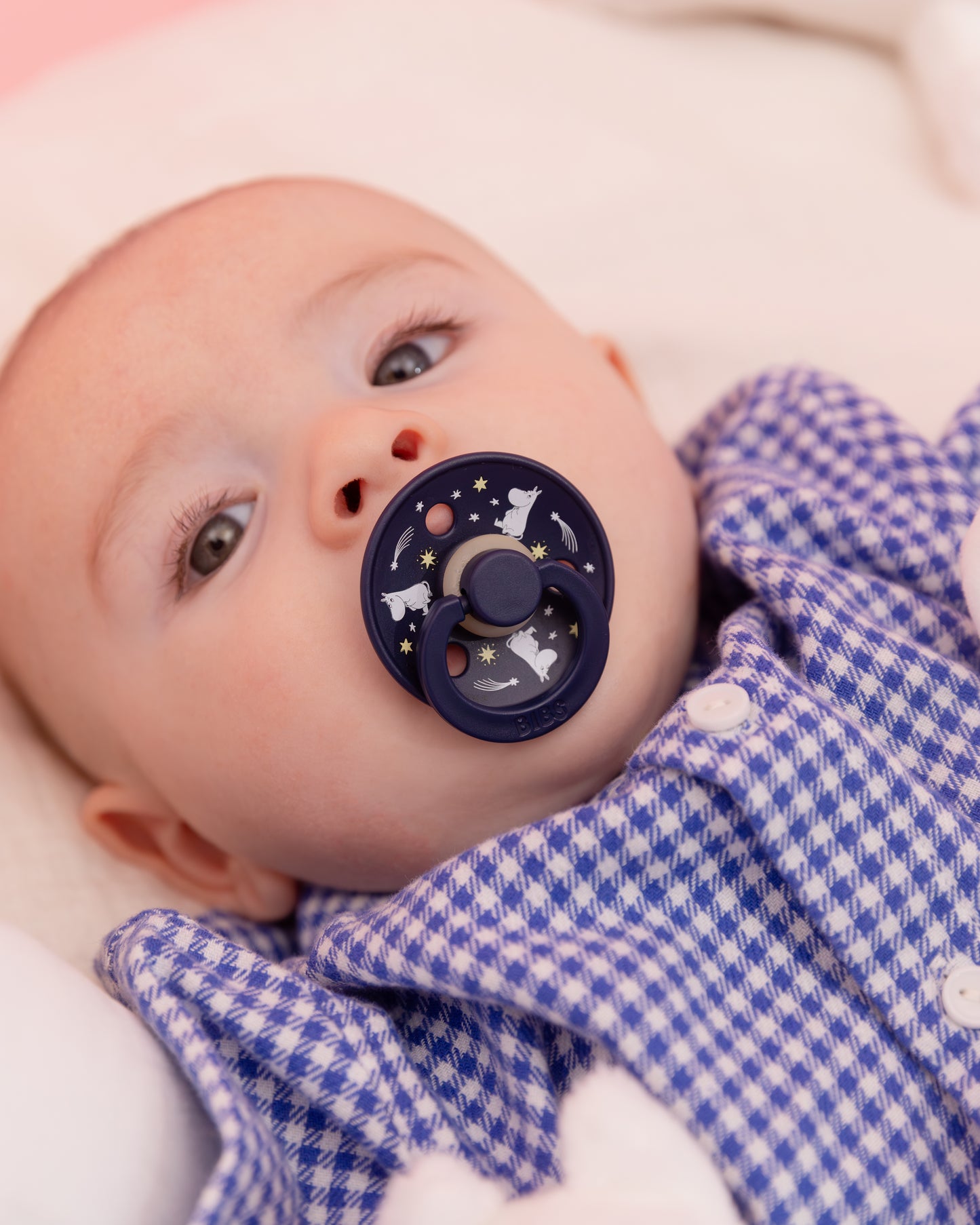 BIBS x Moomin Pacifier Colour Round 2 pack Good Night Latex Size 1 Breeze mix