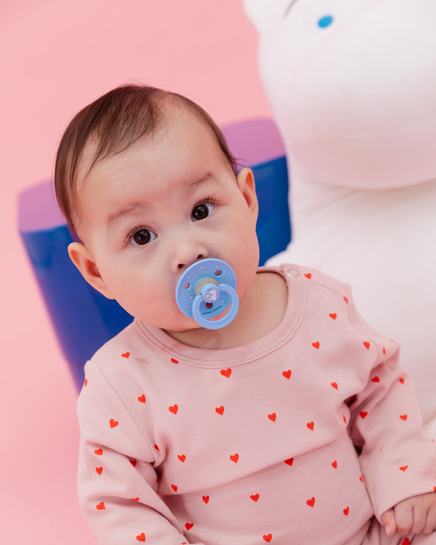 BIBS x Moomin Pacifier Colour Round 2 pack Good Night Latex Size 1 Breeze mix
