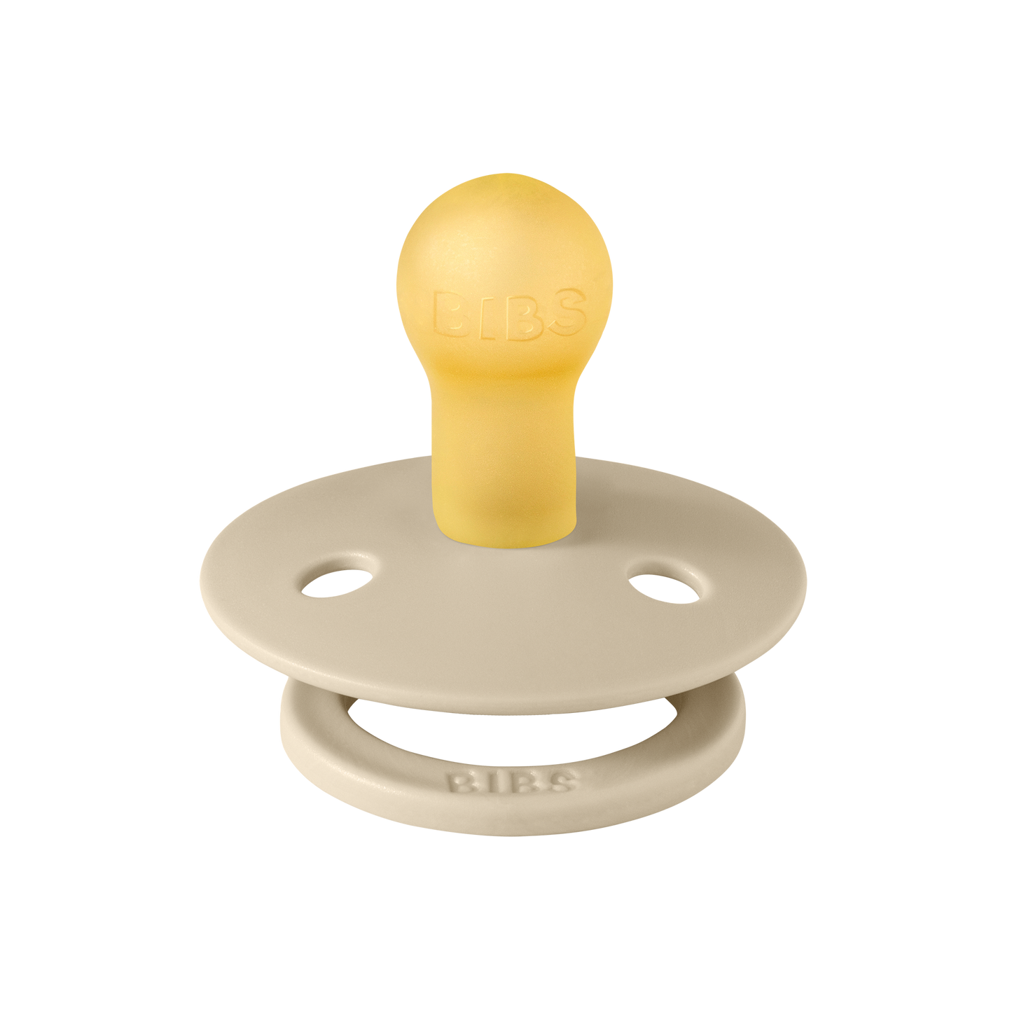 BIBS Pacifier Colour Round 1 PACK Latex Size 1 Vanilla
