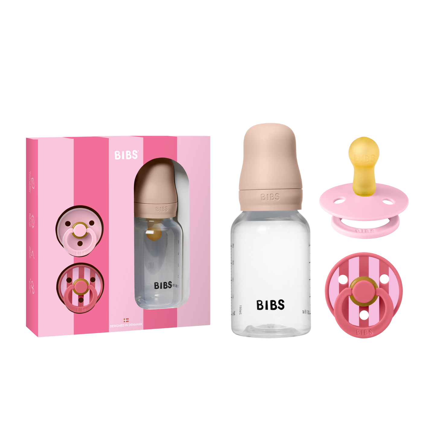 BIBS Gift Set Baby Sprinkle Blush