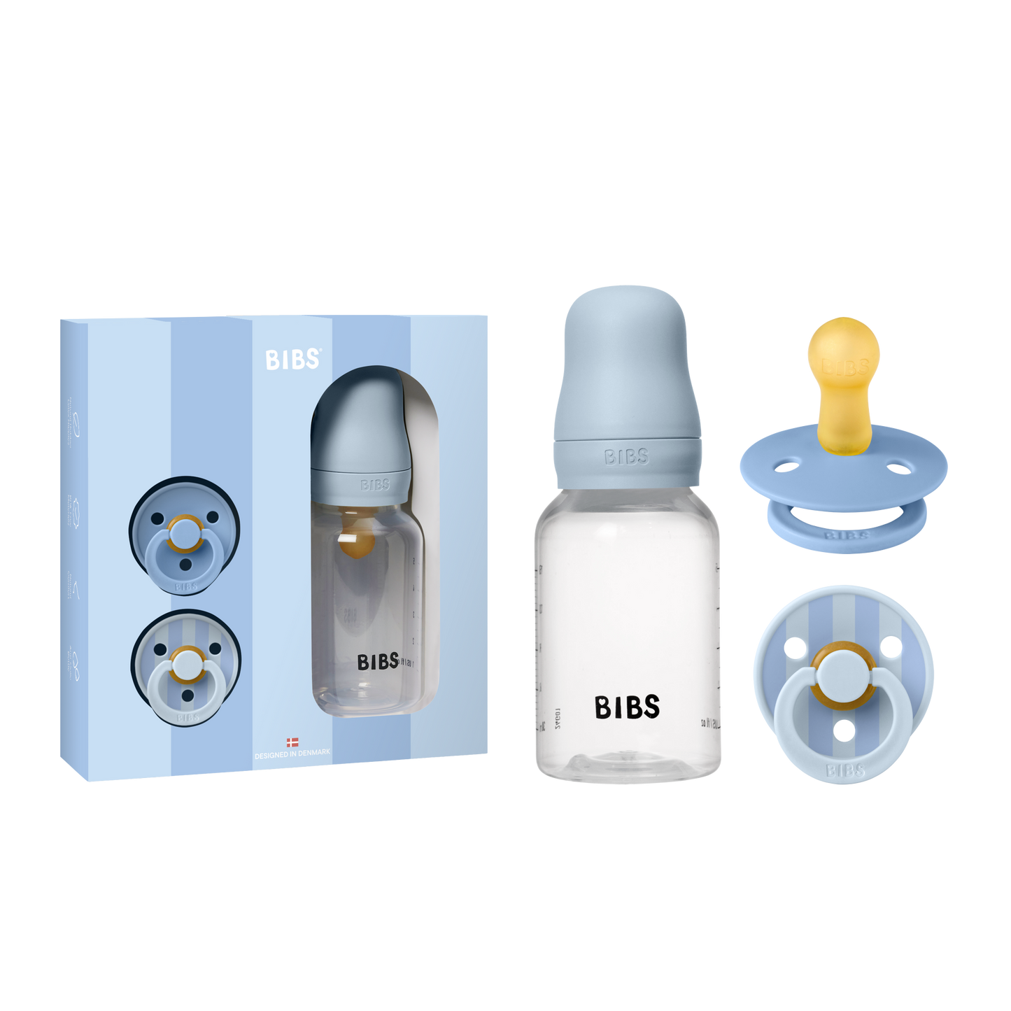 BIBS Gift Set Baby Sprinkle Baby Blue
