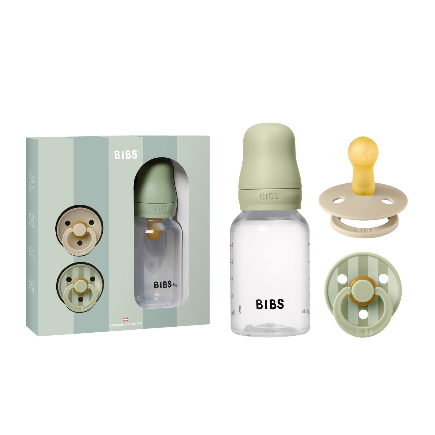 BIBS Gift Set Baby Sprinkle Sage